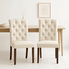 Pack de 2 Sillas de Comedor Acolchada Madera Elegance 3