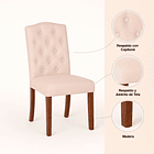 Pack de 2 Sillas de Comedor Acolchada Madera Elegance 5