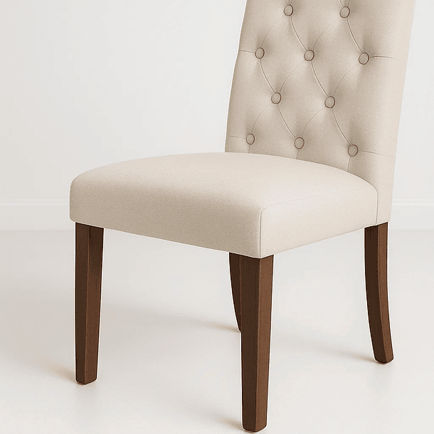 Pack de 2 Sillas de Comedor Acolchada Madera Elegance 6