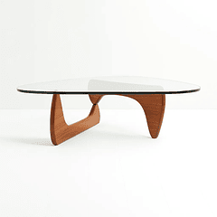 Mesa de Centro Ola con Madera y Vidrio