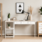 Escritorio Prisma en L - Blanco 3