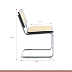 Comedor Mesa redonda de vidrio Cross 120cm + 5 Sillas Breuer madera - Negras 5