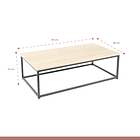 Mesa de centro rectangular 110x60 - Madera Clara 5