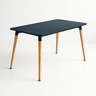 Mesa de Comedor 120x80 Rectangular - Negra 2