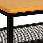 Arrimo Estilo Industrial con Repisa Metálica y Cubierta de Madera 6