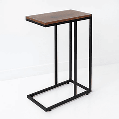 Mesa Lateral Moderna con Marco Metálico