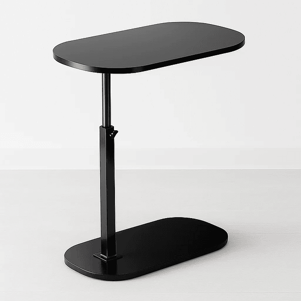 Mesa de Noche Ajustable en C para Cama y Sofá - Negro 1