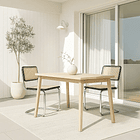 Pack de 2 Sillas Breuer Madera y Rattan - Negras 2