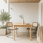 Pack de 2 Sillas Breuer Madera y Rattan - Negras 3