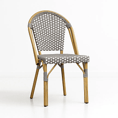 Silla Bistro de Exterior Resistente al Agua y al Sol