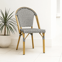 Silla Bistro de Exterior Resistente al Agua y al Sol