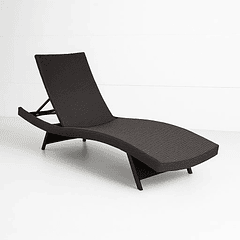 Reposera Moderna para Terraza o Piscina en Ratán