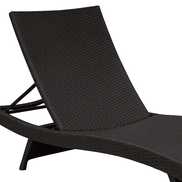 Pack de 2 Reposeras Moderna para Terraza o Piscina en Ratán 6