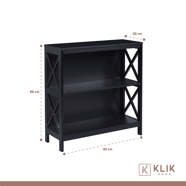 Arrimo Librero y Organizador Bohemio - Negro 5