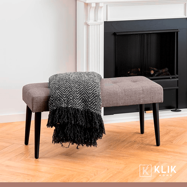 Banqueta Acolchada  Simply - Gris 13