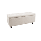 Banqueta acolchada con almacenaje - Beige 1