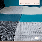 Butaca Sitial Eames Patchwork Acolchado - Celeste 7