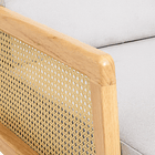 Sillon madera rattan harmony - Gris 7