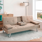 Sofá Cama Apoyabrazos - Lino Beige 3