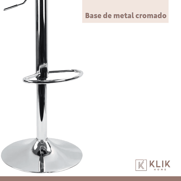 Taburete Piso de Bar Ajustable Acolchado Comfy - Negro 9