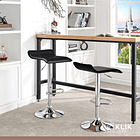 Taburete Piso de Bar Ajustable Simply - Negro 3