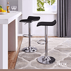 Taburete Piso de Bar Ajustable Simply - Negro 11