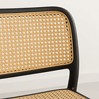 Silla de Restaurant o Terraza Comedor Hoffman Enrejada - Negra 7