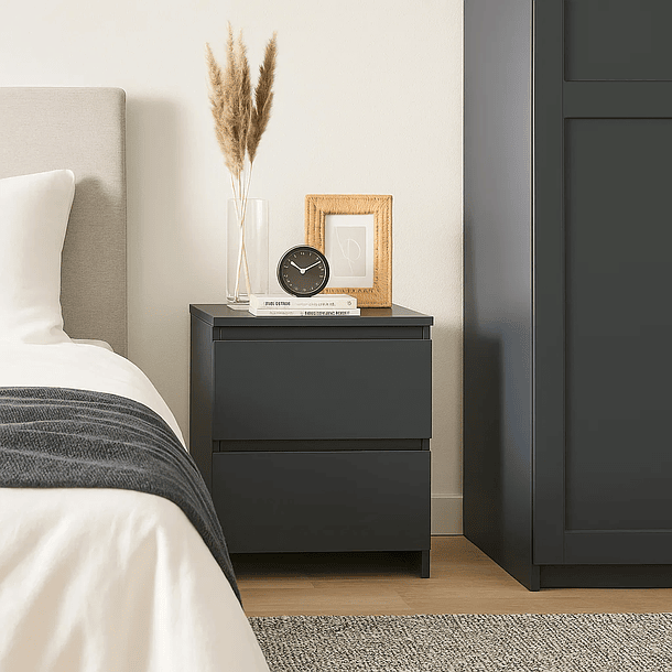 Velador Cajón Doble Minimal Oscuro 2.0 3