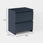 Velador Cajón Doble Minimal Oscuro 2.0 6
