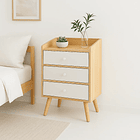 Velador Tres Cajones Simply 3