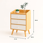 Velador Tres Cajones Simply 6