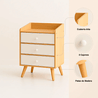 Velador Tres Cajones Simply 7