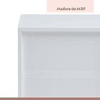 Velador Cajón y Espacio Almacenamiento Minimal Blanco 7