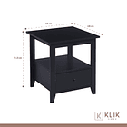 Velador Mesa Lateral Auxiliar con Cajón Bohemio 6