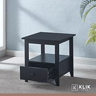 Velador Mesa Lateral Auxiliar con Cajón Bohemio 12