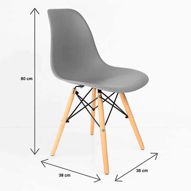 Silla Eames - Gris Claro 6