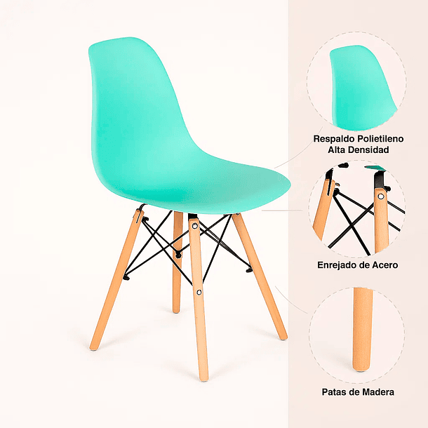 Silla Eames - Menta 7