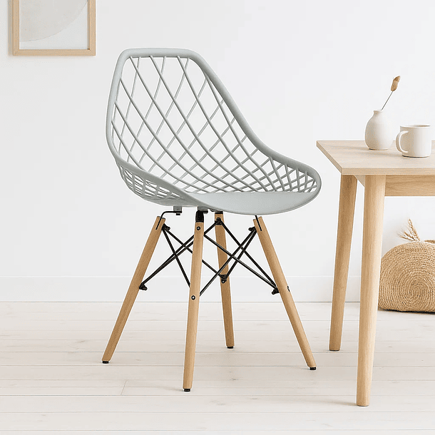 Silla Eames Mesh Gris 3