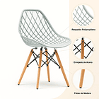 Silla Eames Mesh Gris 7
