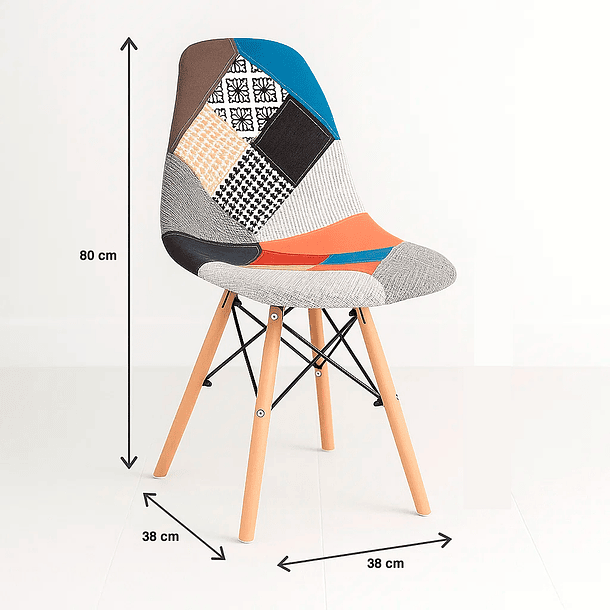 Silla Eames Patchwork Acolchada Tradicional 6