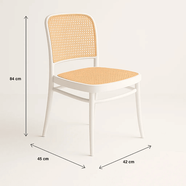 Silla Lombardía de Polipropileno - Blanca 6