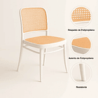 Silla Lombardía de Polipropileno - Blanca 7