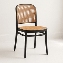 Silla Lombardía de Polipropileno - Negra