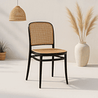 Silla Lombardía de Polipropileno - Negra 2