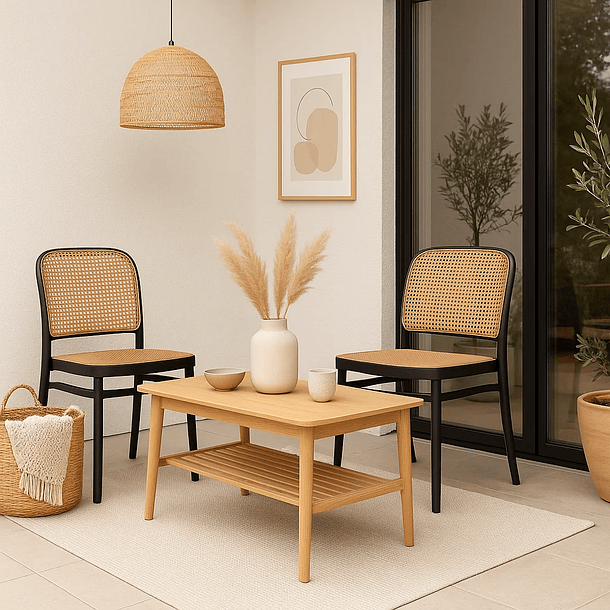 Silla Lombardía de Polipropileno - Negra 3