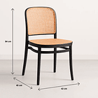 Silla Lombardía de Polipropileno - Negra 4