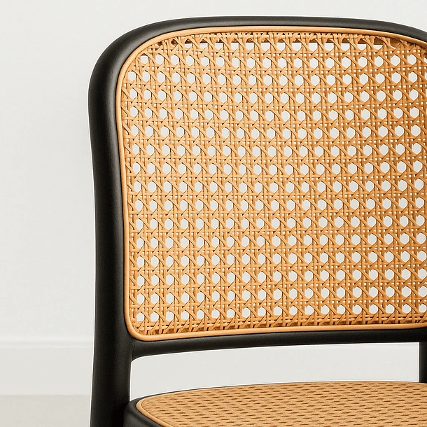 Silla Lombardía de Polipropileno - Negra 6