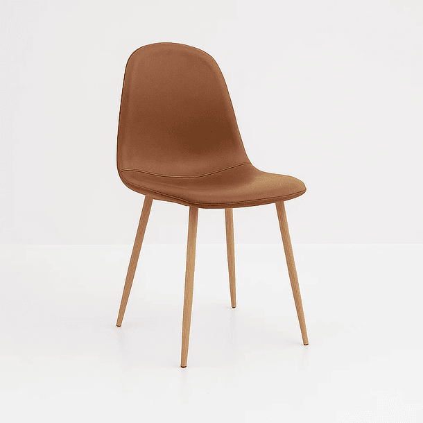 Silla Spoon Ecocuero Vintage - Café 1