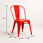 Silla Tolix - Roja 5