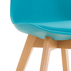 Silla Tulip Acolchada - Turquesa 8